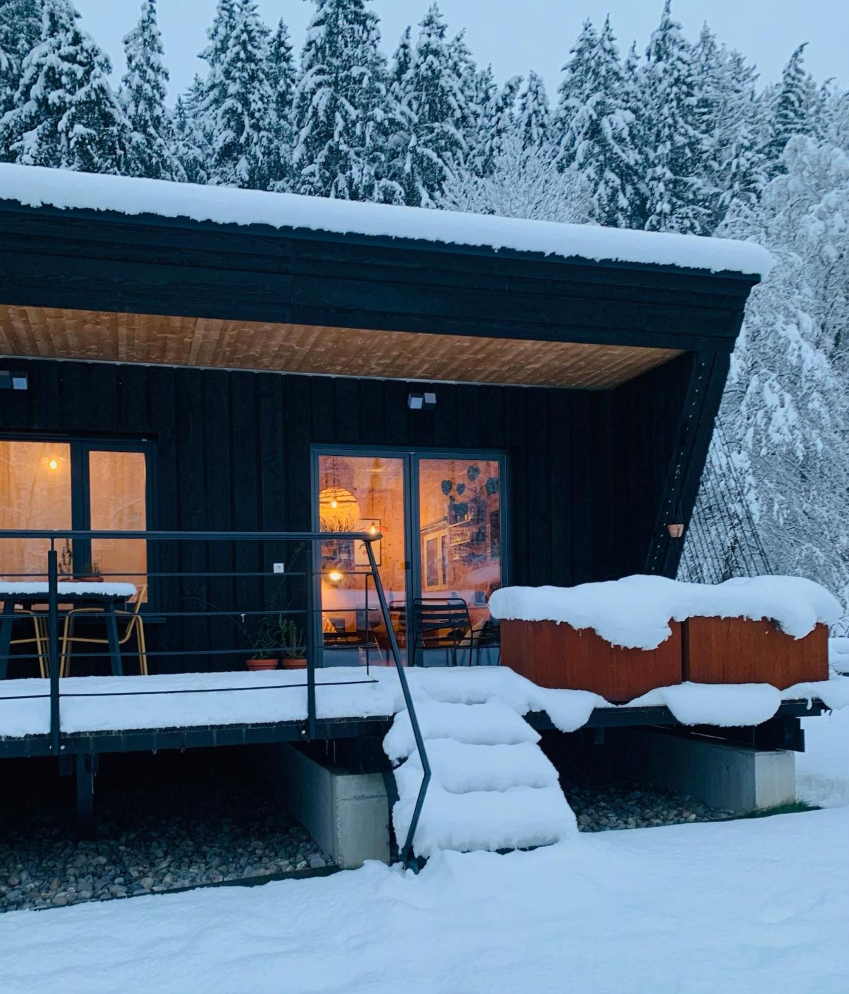 Hjem - Tiny Homes Direkt Am Wald Zwischen Allgaeu & Bodensee Bergatreute Exterior foto